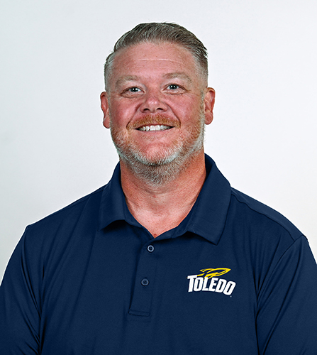 Headshot of Toledo Football Head Coach Mike Jacobs.