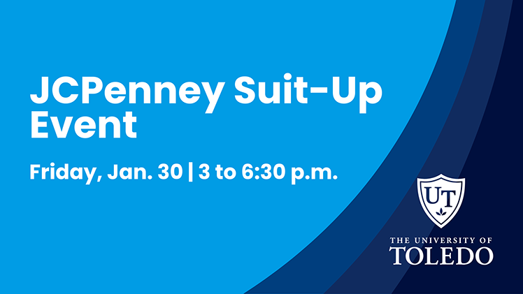 Graphic for the JCPenny Suit-Up event Friday, Jan. 30, from 3 to 6:30 p.m.