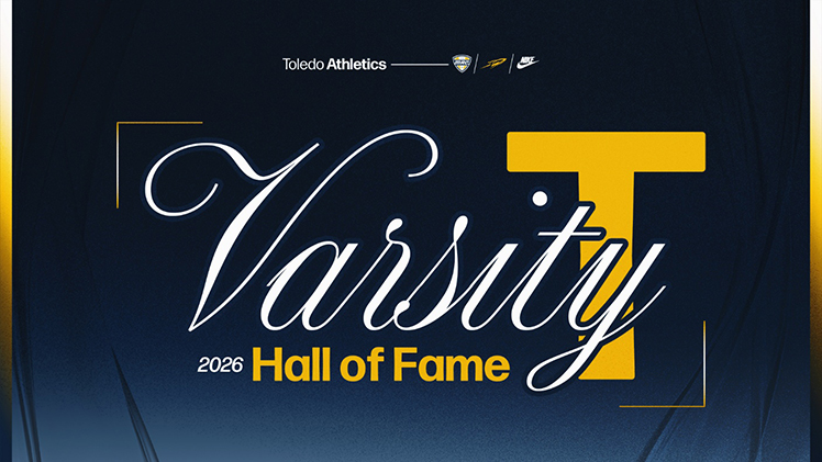 Graphic announcing that nominations for the 2026 class of the Varsity T Hall of Fame are being accepted now and are due Friday, April 24.