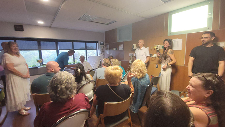 Two days after Michael Damschroder was hospitalized at UTMC following a stroke, he and his then-fiancée, Paula, were married at the hospital in front of family, friends and UTMC nurses.
