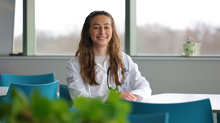 Portrait of Michelle Zilberman, a first-year physician assistant.