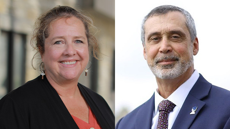 Headshots of Dr. Ellen Pullins and Dr. Michael Mallin, who teach in UToledo’s Department of Marketing and the Edward H. Schmidt School of Professional Sales.