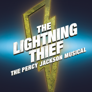 Graphic for "The Lightning Thief: The Percy Jackson Musical" with a lightning bolt.