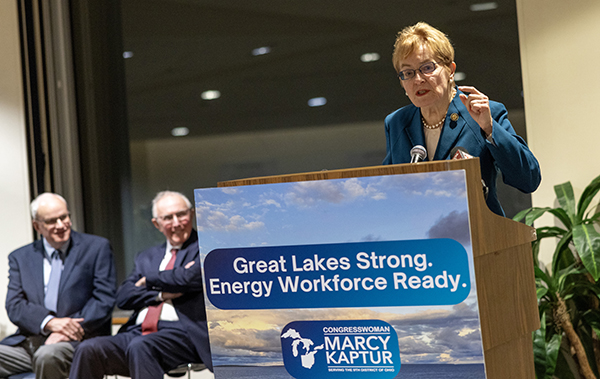 U.S. Representative Marcy Kaptur held a press conference on Wednesday at the Davis Besse Nuclear Power Station operated by Vistra in Oak Harbor to celebrate the award.