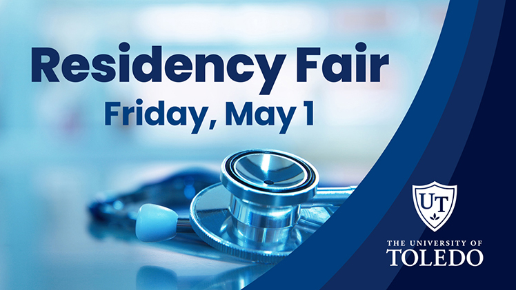 Graphic for "Residency Fair, Friday, May 1."