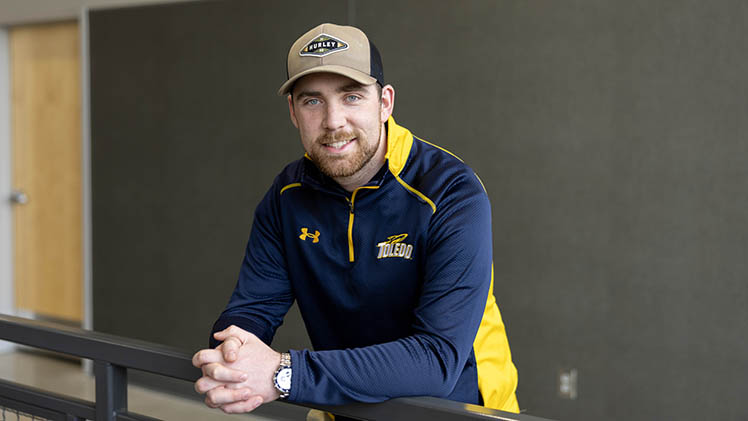 Portrait of Tyler Hespe, who graduates May 2 with a degree in civil engineering.