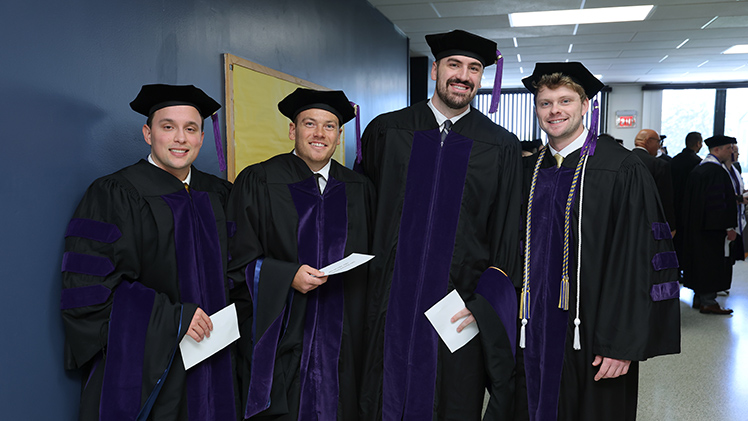 From left, Toledo Law graduates Patrick Chatterton II, Jake Desotelle, Jake Riem and Nick Walters.