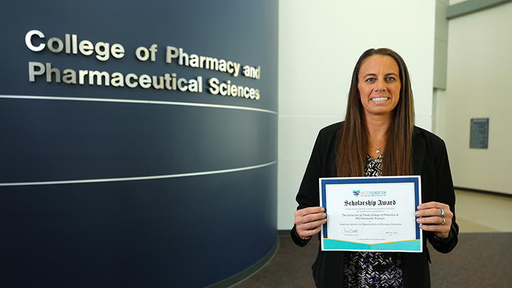 Dr. Michelle Seegert, associate dean for admissions and enrollment in the College of Pharmacy and Pharmaceutical Sciences, was awarded a $20,000 grant from the National Association of Chain Drug Stores to develop Pharmacy Unboxed, an escape room-style learning experience designed to introduce high school students to pharmacy as a career in a way that doesn't feel like a classroom.
