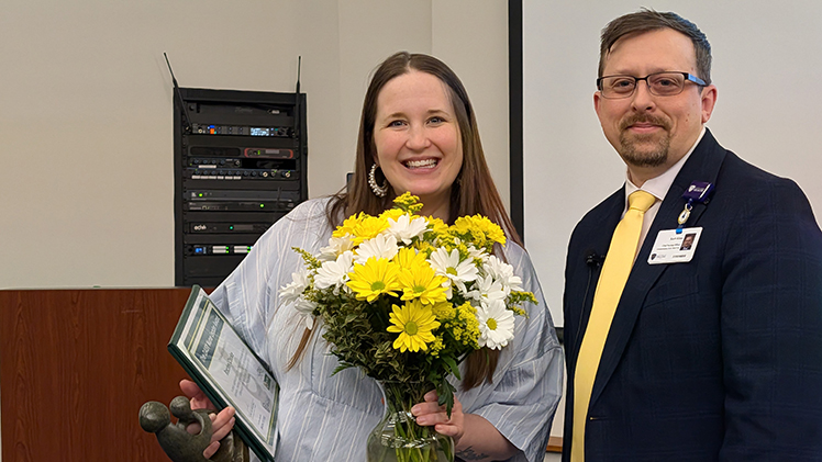 Rachel Cooke, nursing director of the Heart and Vascular Care Unit at UTMC, and Kurt Kless, UTMC’s chief nursing officer.