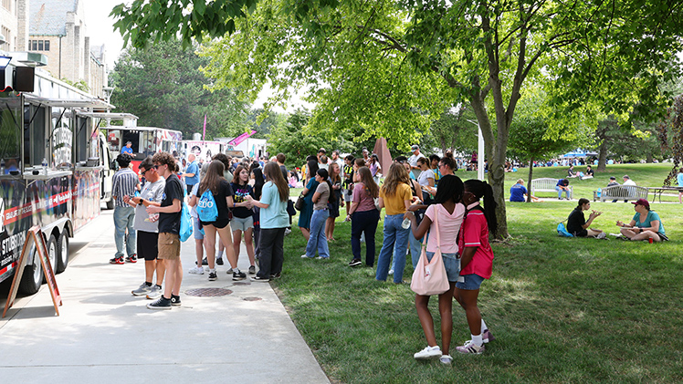 Campus Crawl, an outdoor summer festival hosted by The University of Toledo’s Division of Enrollment Management on Friday, drew hundreds of prospective students and their families on Friday to explore UToledo and meet University representatives.