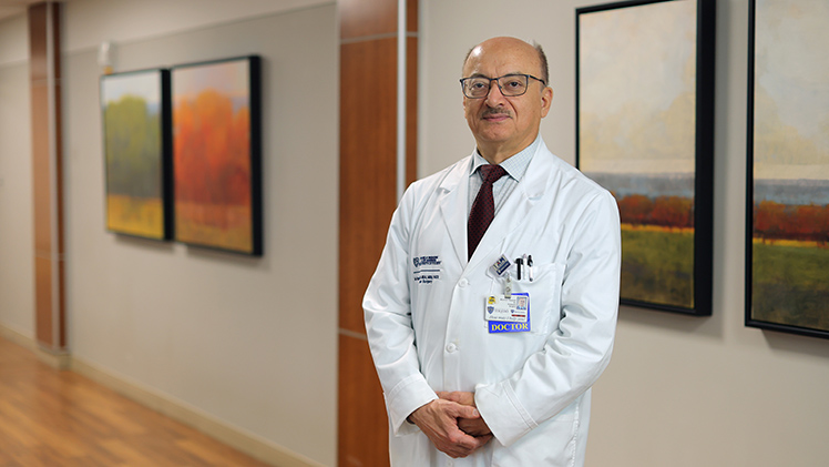 Portrait of Dr. Munier Nazzal, a professor, chief of vascular surgery and vice chair of education and research in the College of Medicine and Life Sciences, has been named president of the organization's Ohio Chapter.