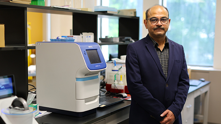 Environmental portrait of Dr. Matam Vijay-Kumar.