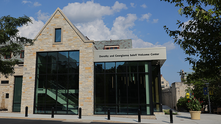 Saloff Welcome Center Exterior and Lobby Interior,