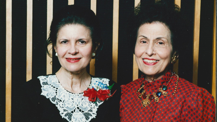 Sisters and UToledo alumnae Georgianna, left, and Dorothy Saloff.